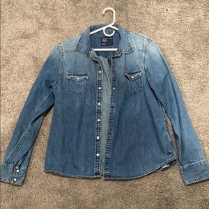 American eagle denim flannel!